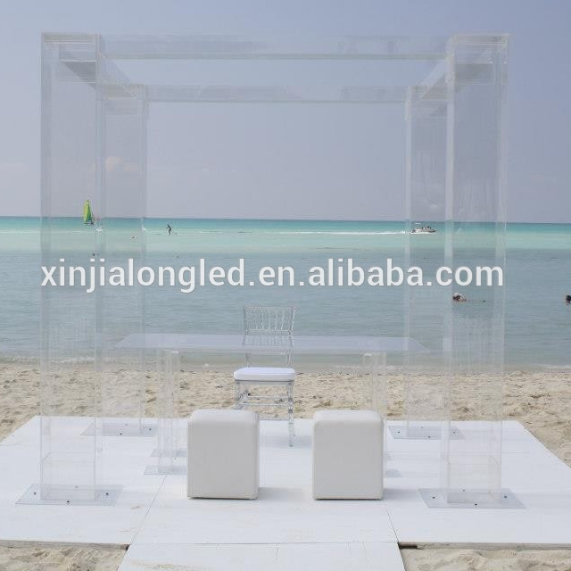 Transparent Acrylic Lucite Plexiglass Wedding Chuppah Clear Acrylic Gazebo