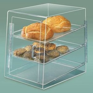 Transparent Acrylic Bakery Bread and Cakes Retail Display Showcase Acrylic Food Display Case