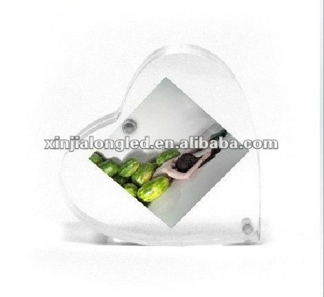 Counter Clear Magnetic Photo and Picture Frame Heart Shape Acrylic Magnetic Photo Frame