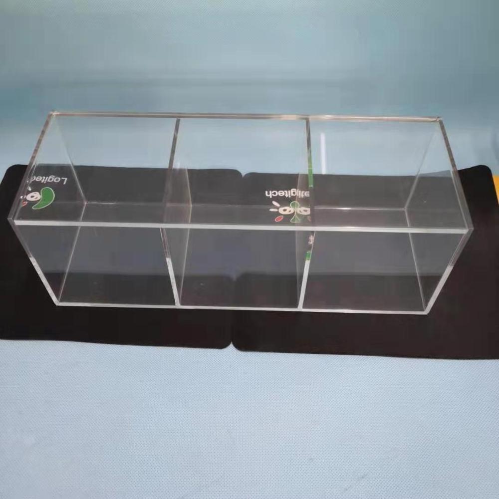 Clear Acrylic Compartment Storage Box Acrylic Display Storage Box with Dividers Acrylic Storage Box Wholesale