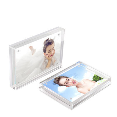 Counter Clear Magnetic Photo and Picture Frame Acrylic Magnetic Photo Frame