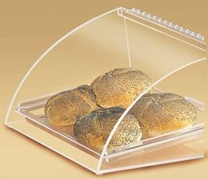 Transparent Acrylic Bakery Bread and Cakes Retail Display Showcase Acrylic Food Display Case