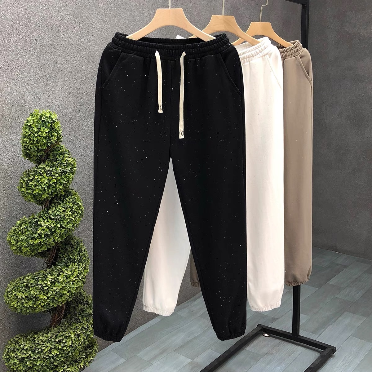 Wholesale of high-quality men's slim fitting men's casual jogging new men's pants Cotton casual track pants