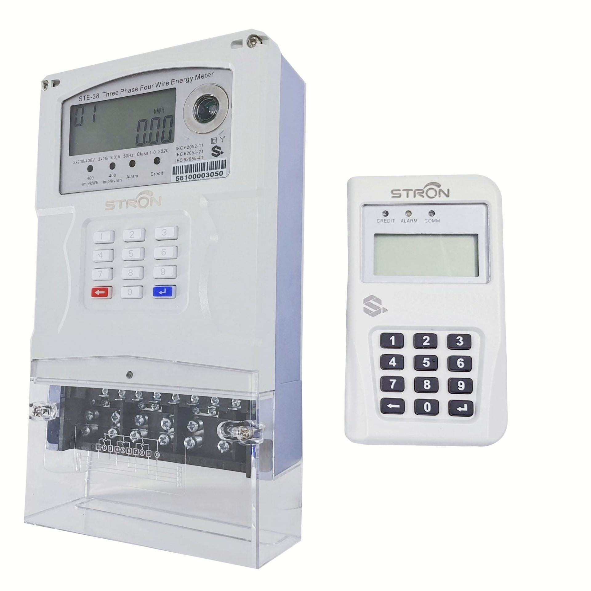 STS standard three-phase split keyboard prepaid meter