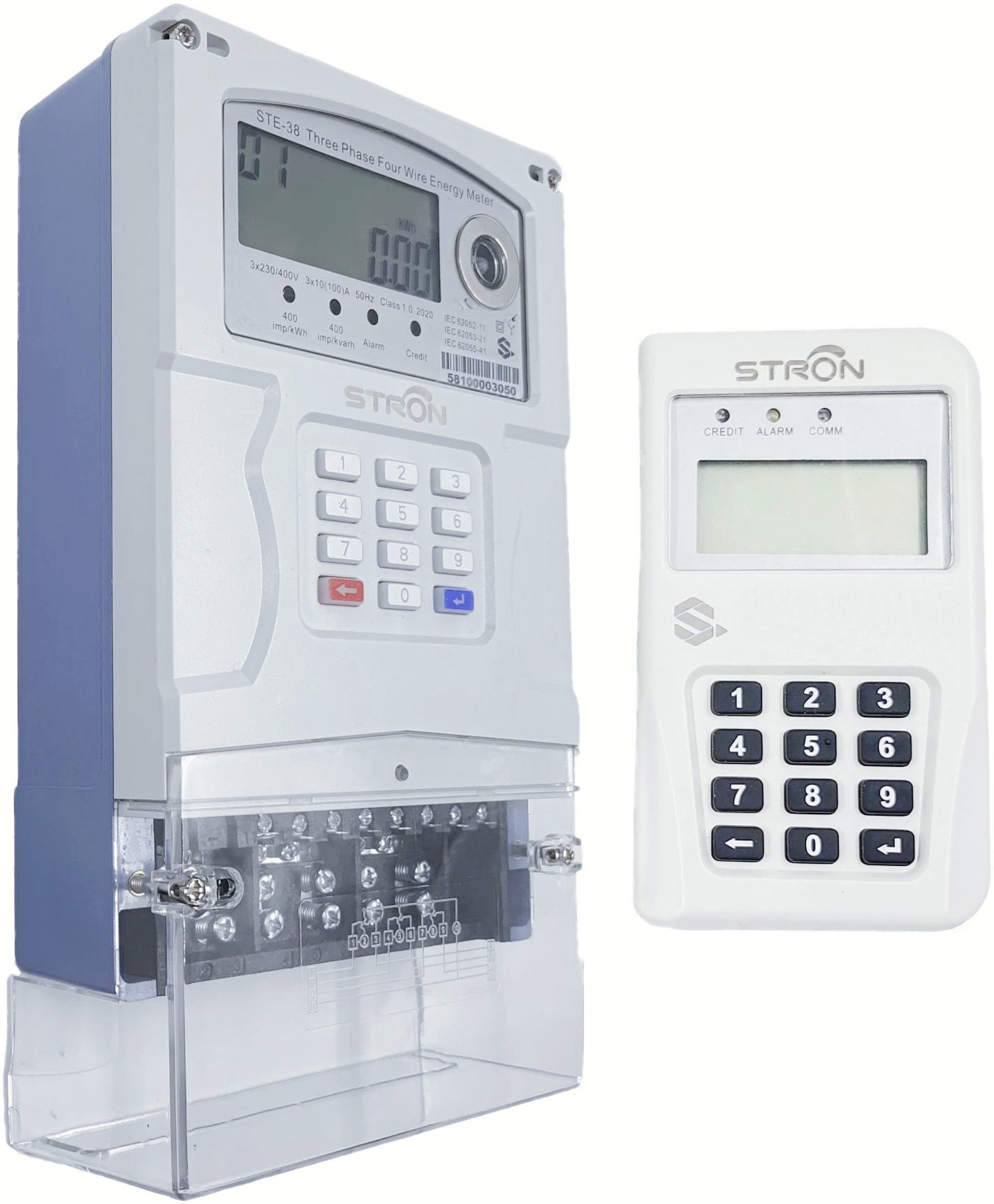 STS standard three-phase split keyboard prepaid meter