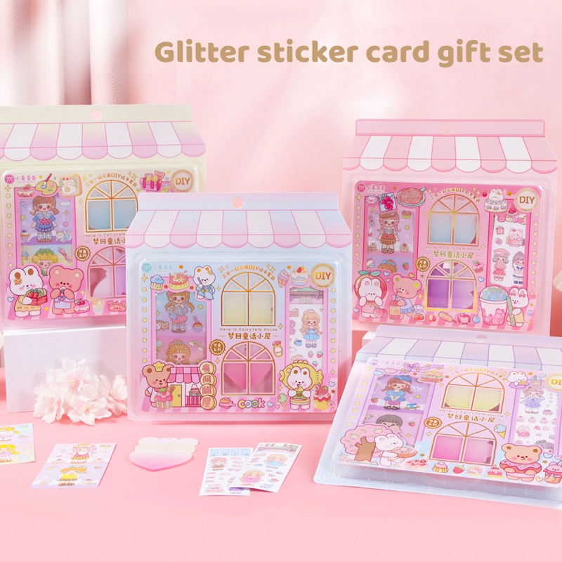 sticky glitter set guka little girl toy pretty gift DIY