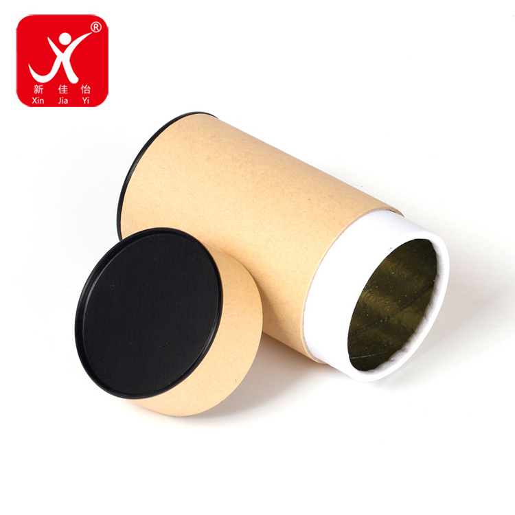 Hot sale Cardboard Tube Compression Packaging Paper Tube High Grade Golden Kraft Paper Tube Packaging