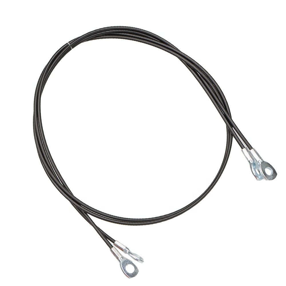 In stock High Tesile Vinyl Coated Safety Galvanized Steel Wire Gym Cable with Stainless Steel Stamped crimp Eyelets