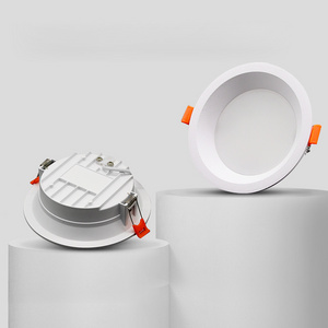 ultra thin recessed ceiling downlight round LED panel light