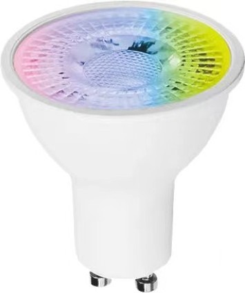 GU10 spotlight RGB+3CCT LED Smart WiFi+BLE dimmable mode APP control smart  GU10 spot light