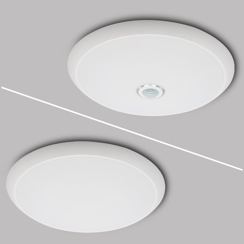 18W Tri-proof Home Office IP54 Waterproof Bathroom Indoor Round Led Ceiling Triproof Light With Sensor