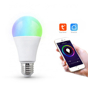 Music beats Tuya Smart WiFi ZigBee E27 A60 RGB Bulb Music Light Speaker E27 12W LED Lamp 110-220V 9W 10W 15W 18W Light Bulb