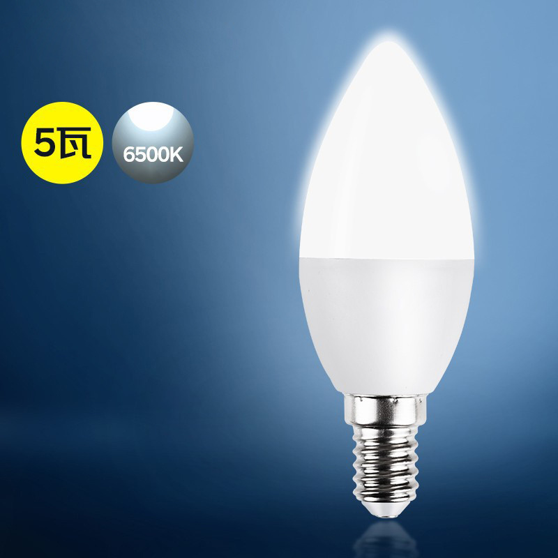 Smart Light Bulb E12 Base LED Color Bulb WiFi Bluetooth Candlestick Bulb Compatible with Alexa Google Home APP Color Changing D