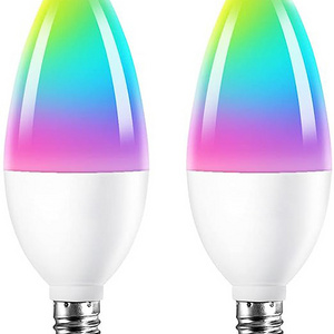 E12 LED Bulb 5W Small Candlestick Color Changing Dimmable Color LED Bulb With Remote Control RGB