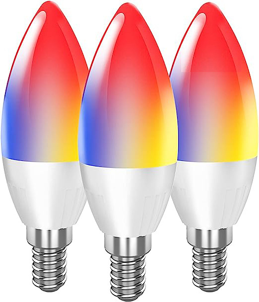 RGB E27 E14 new C37 smart LED Candle bulb light