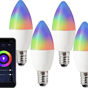 RGB E27 E14 new C37 smart LED Candle bulb light