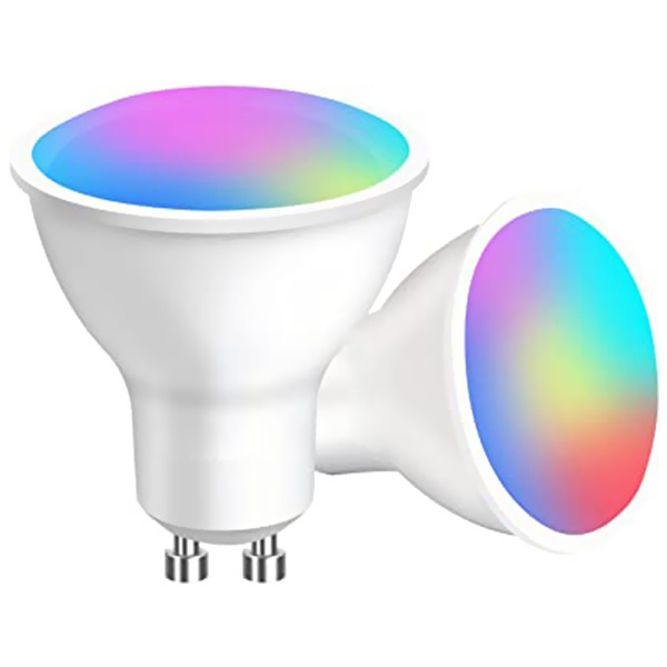 GU10 MR16 Spot Lighting Smart LED Light Bulb, RGB+CCT Support Google Alex Assistant With Smart Life APP