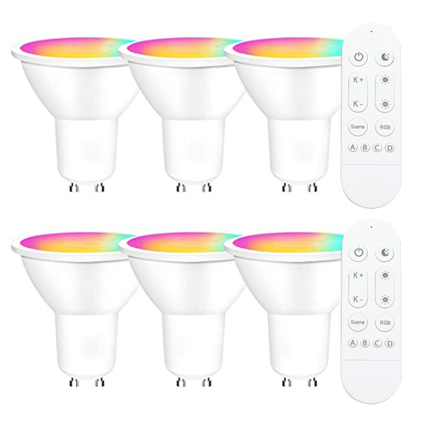 GU10 Spot Lighting Smart LED Light Spot Light, RGB+CCT Table Lamp RGB Party Fantasy Lamps