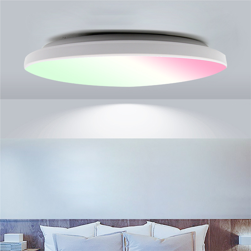 24W Round Surface Alexa Google home WIFI Bluetooth Beacon RGB white warm Tuya Smart Ceiling Light