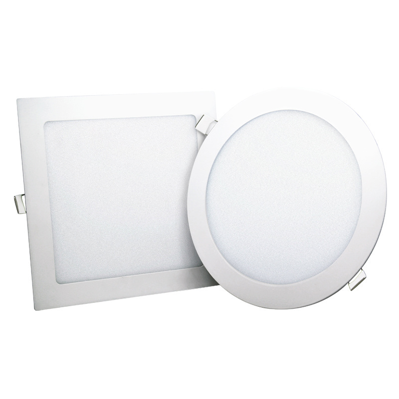 Factory Wholesale LED panel light Slim Round Square Indoor lighting LED panel light Ceiling 6w 12w 18w 24w