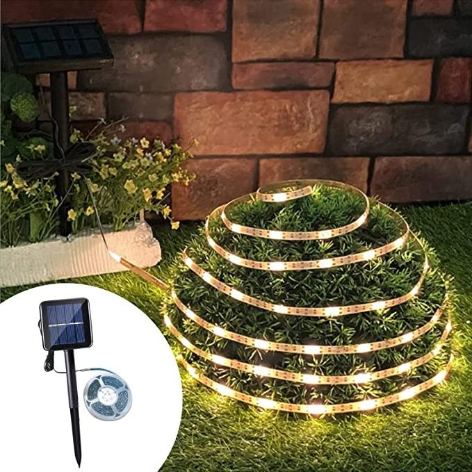 Outdoor IP65 holiday decoration celebration solar strip light 5v RGB LED strip