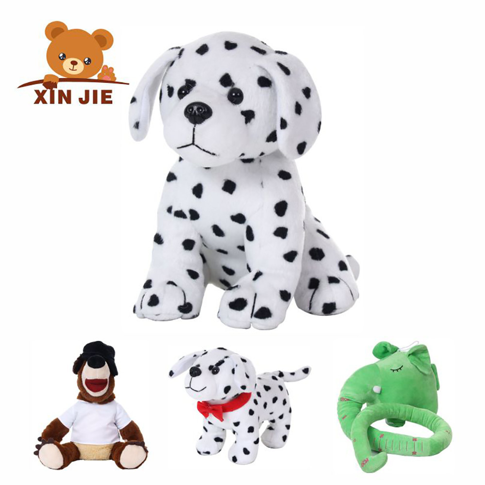 A sitting Dalmatian stuffed animal Plush dog toys