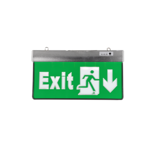 Xinjiu 3W Green Led Office Hotel Exit Sign Emergency Exit Lights For Home Power Failure Alarm