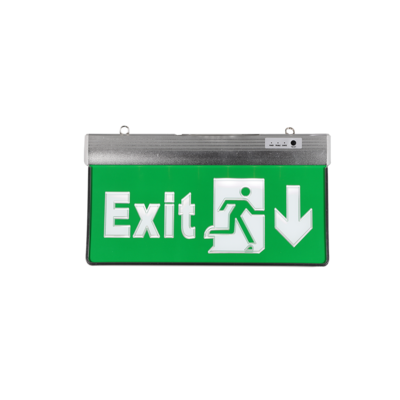 Xinjiu 3W Green Led Office Hotel Exit Sign Emergency Exit Lights For Home Power Failure Alarm