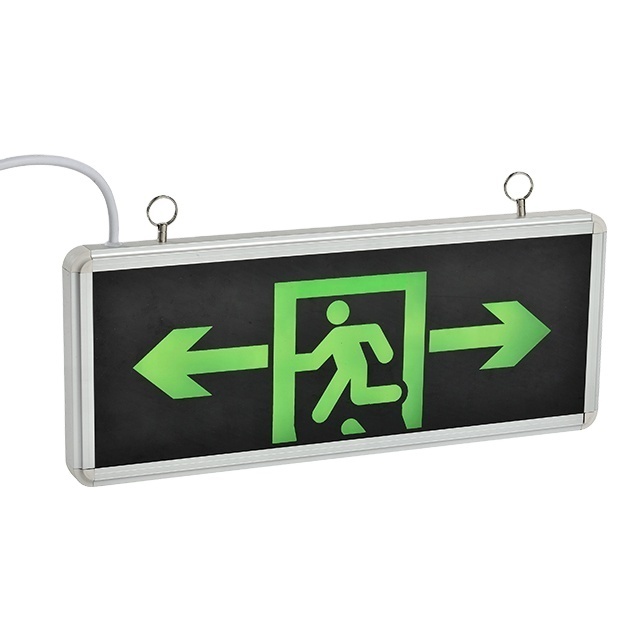 Metal Exit Sign Steel Running Man Exit Light LED Emergency Exit Sign Combo Manufacturer