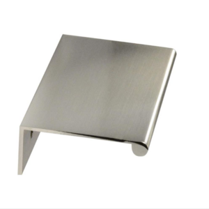 Brushed Nickel metal Back Mount Finger Edge Pull