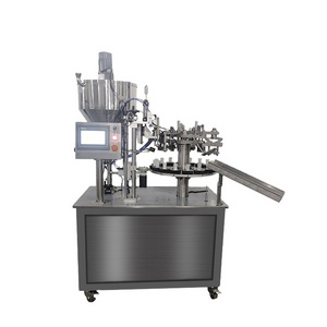 Semi automatic 502 liquid glue filler and sealer aluminum collapsible tube filling machine for small business