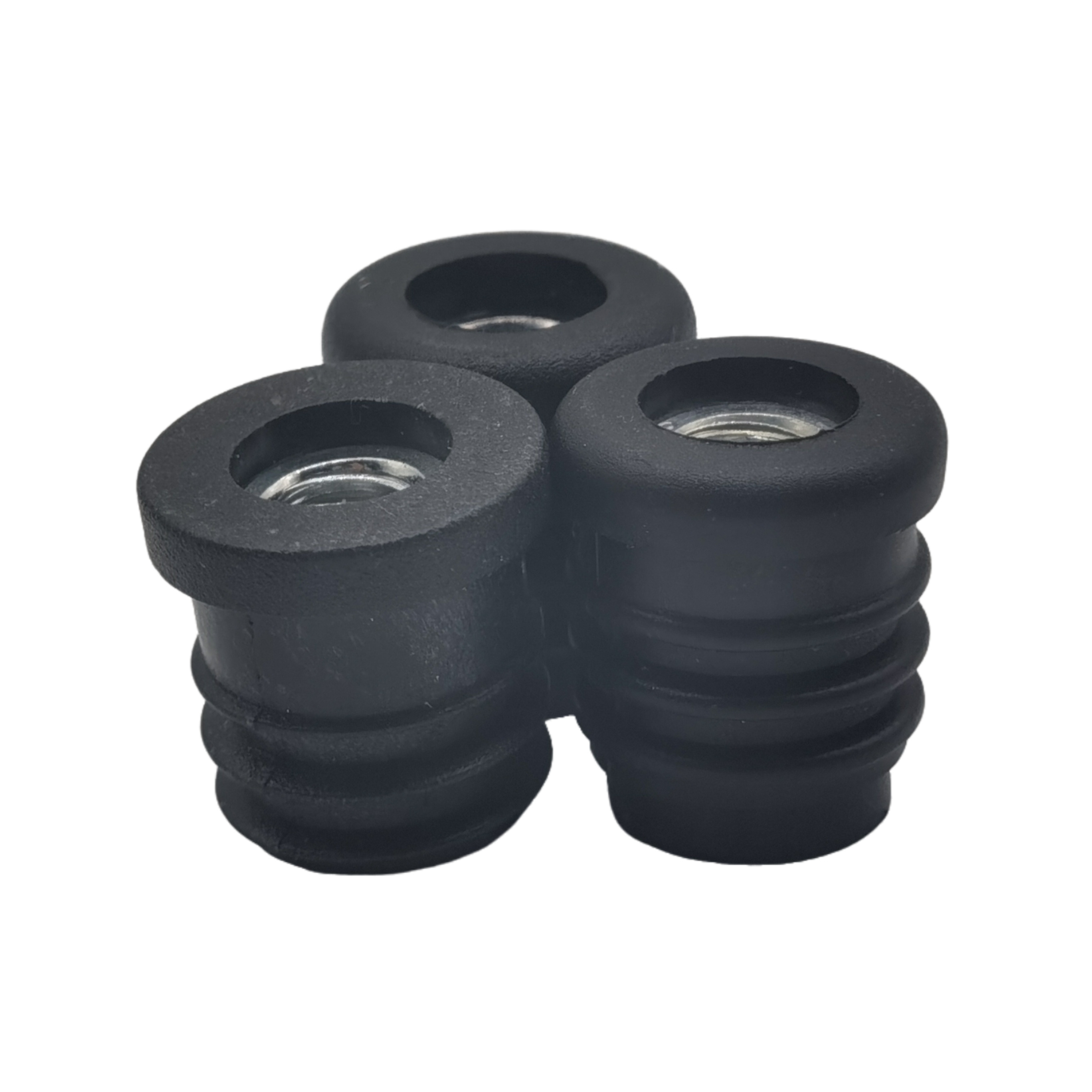 Stainless Steel Pipe Plug 40*60mm Black Furniture Accessories Plastic Pipe Plug Insert Push Pull Plastic Cap