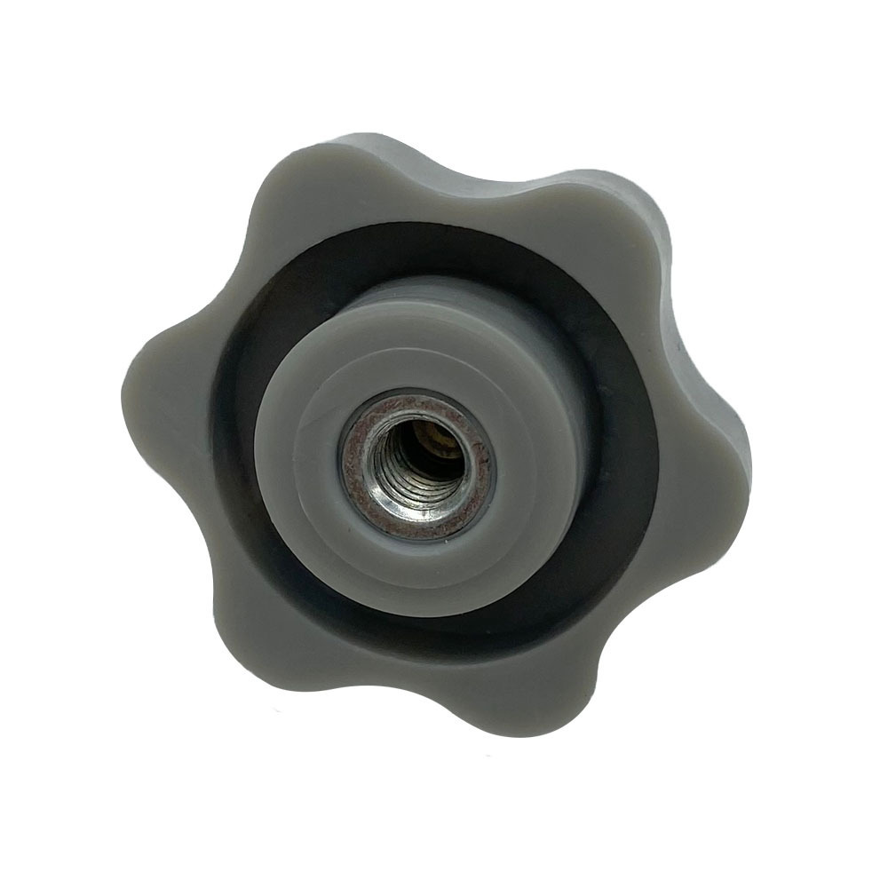 Matte Finish M4 M5 M6 M8 M10 Black Plastic Knurled Round Bakelite Plastic Injection Screw Clamping Lobe Knob