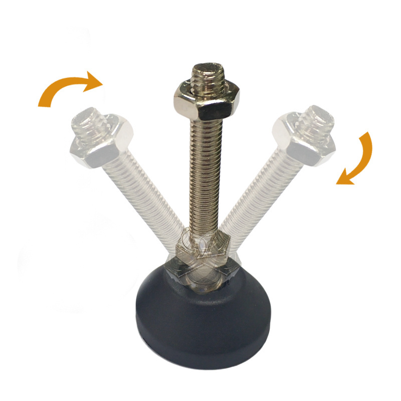 Furniture Fittings M4 M5 M6 M8 Customization Adjustable Chair Feet Riser Adjustable Leveling Feet Stainless Steel