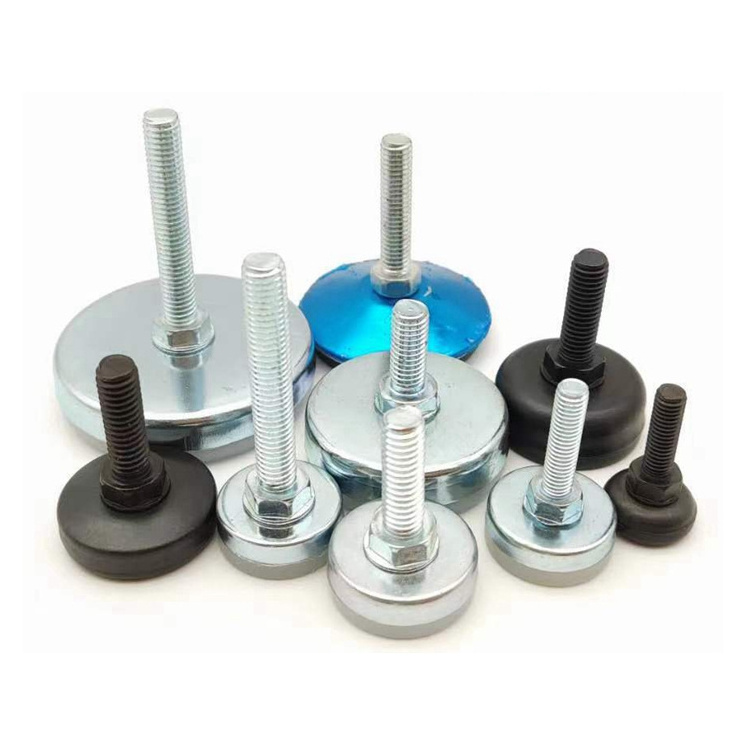 Customized sizes Plastic Base Screw metal foot Furniture Support mount Adjustable Leveling