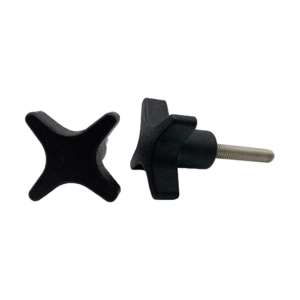 OEM Manufacturing Plastic Fixing Handle Fasteners Nylon Stainless Steel Crossed Four Corner Star Plastic Handle