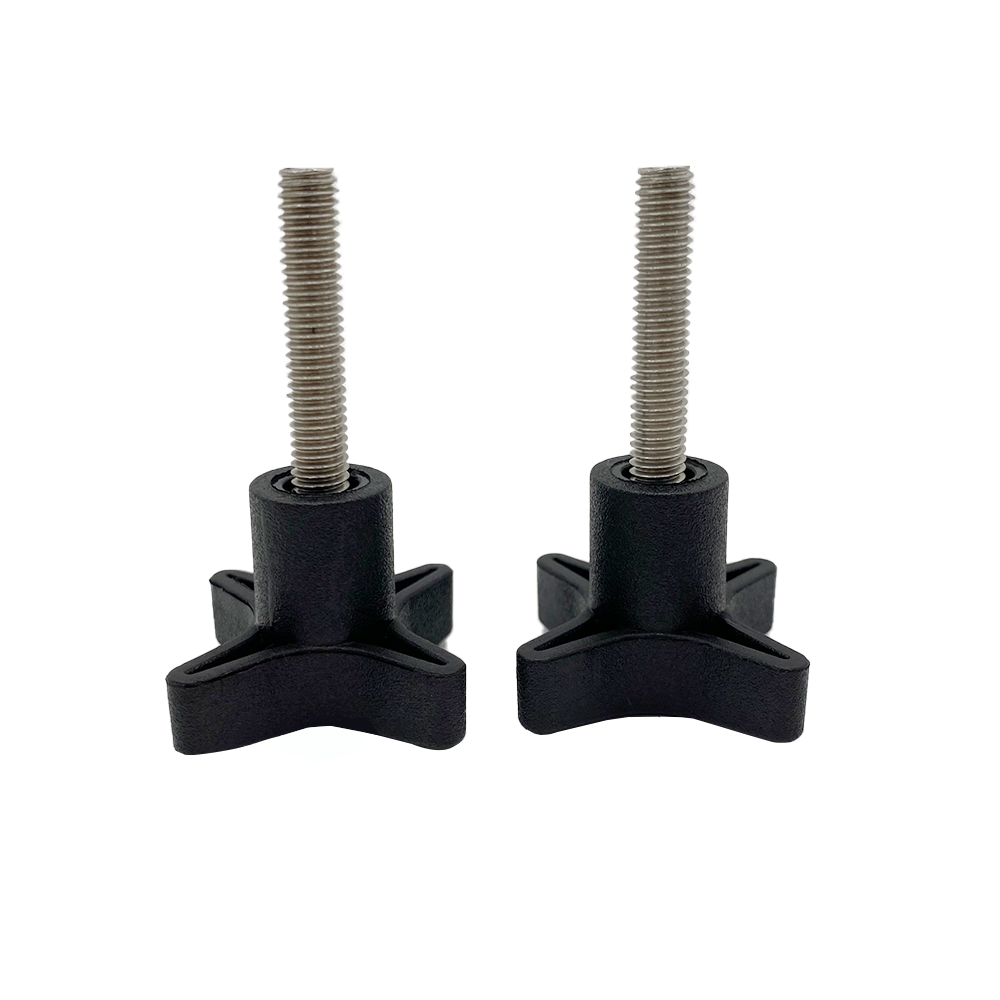 OEM Manufacturing Plastic Fixing Handle Fasteners Nylon Stainless Steel Crossed Four Corner Star Plastic Handle