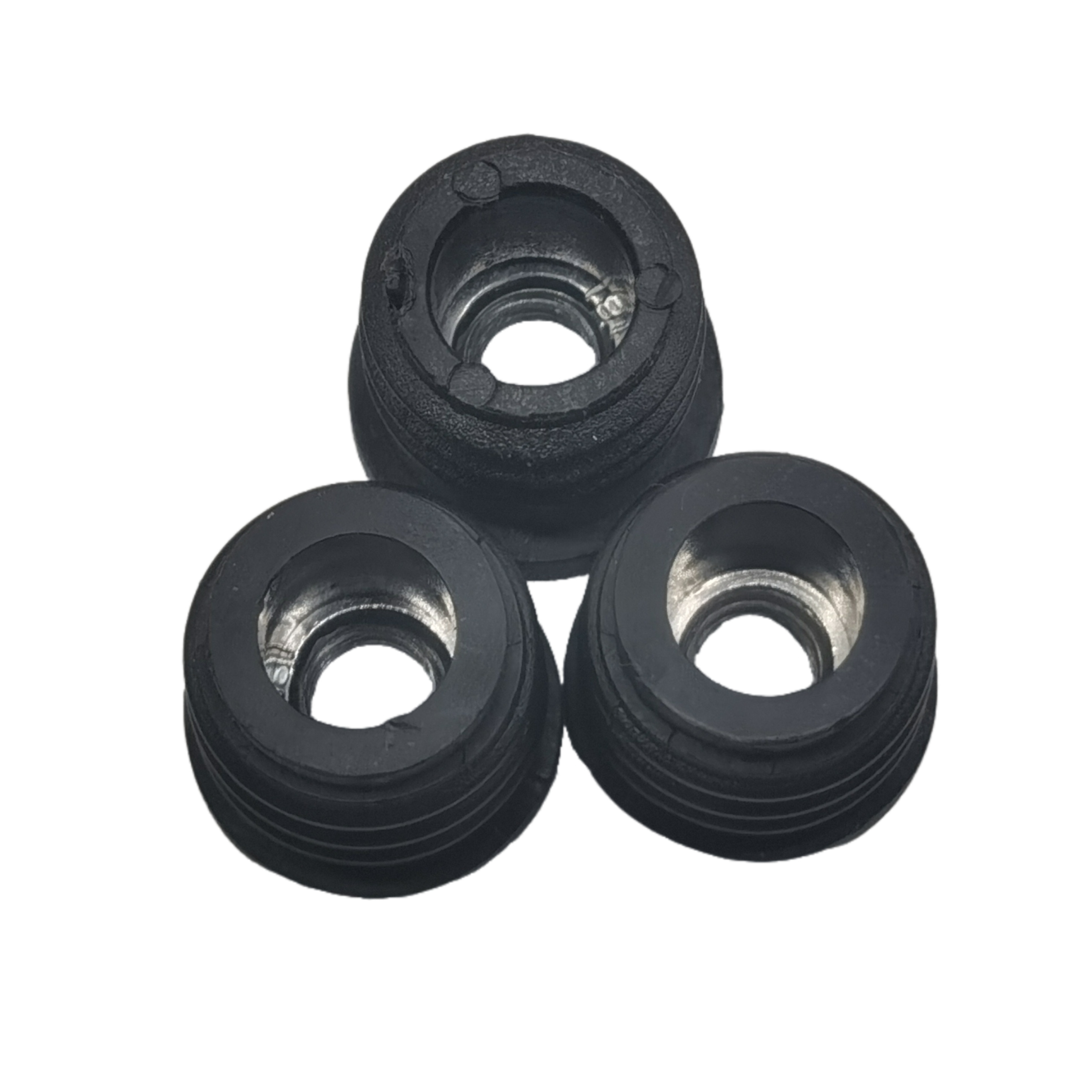 Stainless Steel Pipe Plug 40*60mm Black Furniture Accessories Plastic Pipe Plug Insert Push Pull Plastic Cap