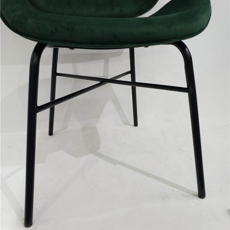 Wholesale Luxury French Modern Green Seat Velvet Dining Chair/Dinning Chair Set Design