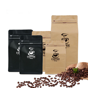 Wholesale flat bottom bolsa para 500g 1pound 250g side gusset packaging coffee bag with valve