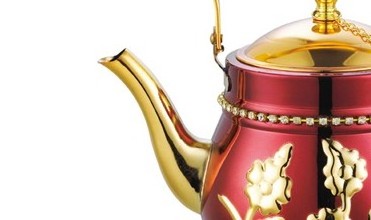 Factory Price Arabic Golden Teapot Stainless Steel Coffee Pot Arabic Coffee Dallah XKC670E 0.9L 1.3L 1.6L 1.8L