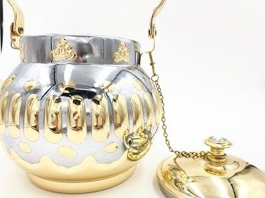 Hot sale item gold plating colored 1.3L 1.6L 1.8L Arabic stainless steel tea pot