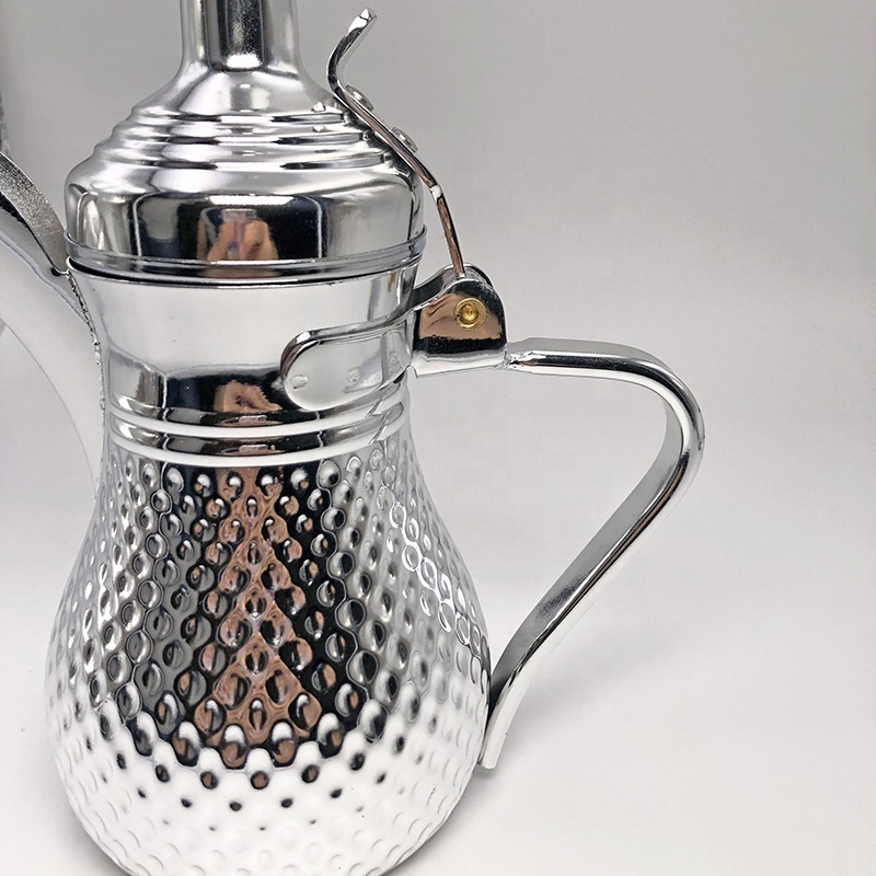 Hot sale arabic Dallah long spout kettle India stainless steel tea pot coffee pot