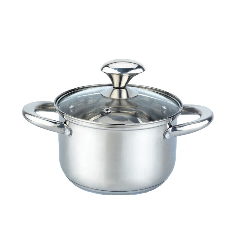 Chinese factory stainless steel cooking pot casserole with cover