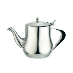 Large Capacity Classic Style Stainless Steel Tea Pot for Coffee and Tea Hot Sale Metal Tea Kettle for Home and Travel Use