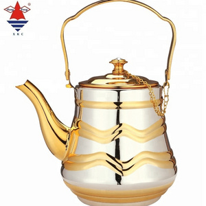 New design   stainless steel  tea  coffee tea sets with color painting use on electric ceramic cooker coffee pot kettle