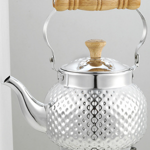 New products design tea pot  stainless steel whistling tea kettle with strainer inside