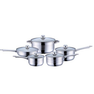 New design aluminum home kitchen king cookware 10pcs copper ceramic cooking pot and pan cookware sets