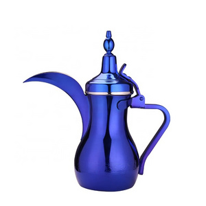 Classic Arabic Style Big Capacity Stainless Steel Dallah Coffee Tea Pot Metal Kettle with Long Spout for Water Use