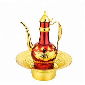 Turkish Arabic Style Stainless Steel Wash Hand Pot Set Water Kettle Tea Pot With Mirror Polish Finishing